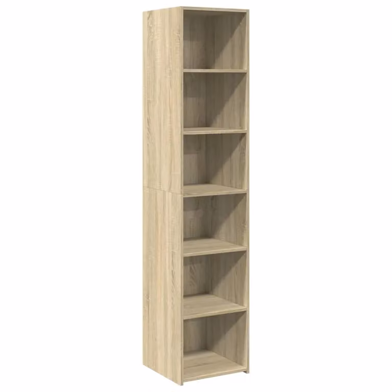 Berkfield Home Sonoma Oak Highboard in Brown, W/D/H: 40 x 41 x 185 cm