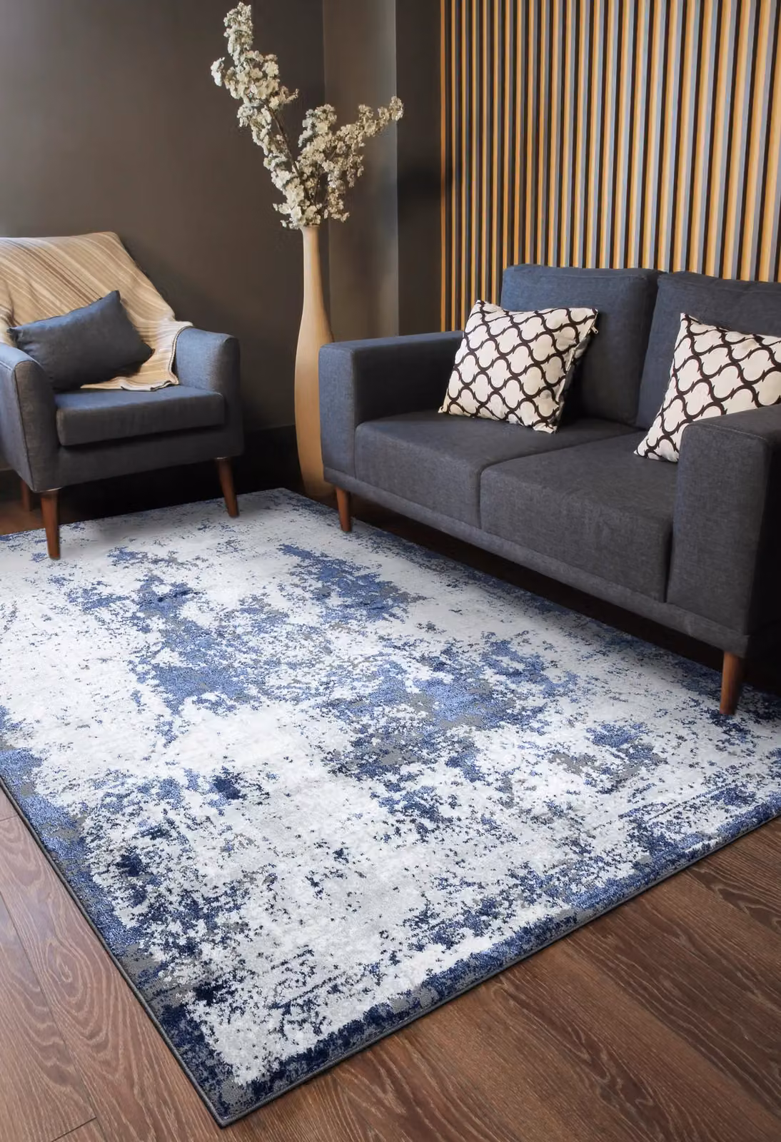 RugsX Allure Geometric Modern Rug in White, W: 180 cm, L: 270 cm – 3