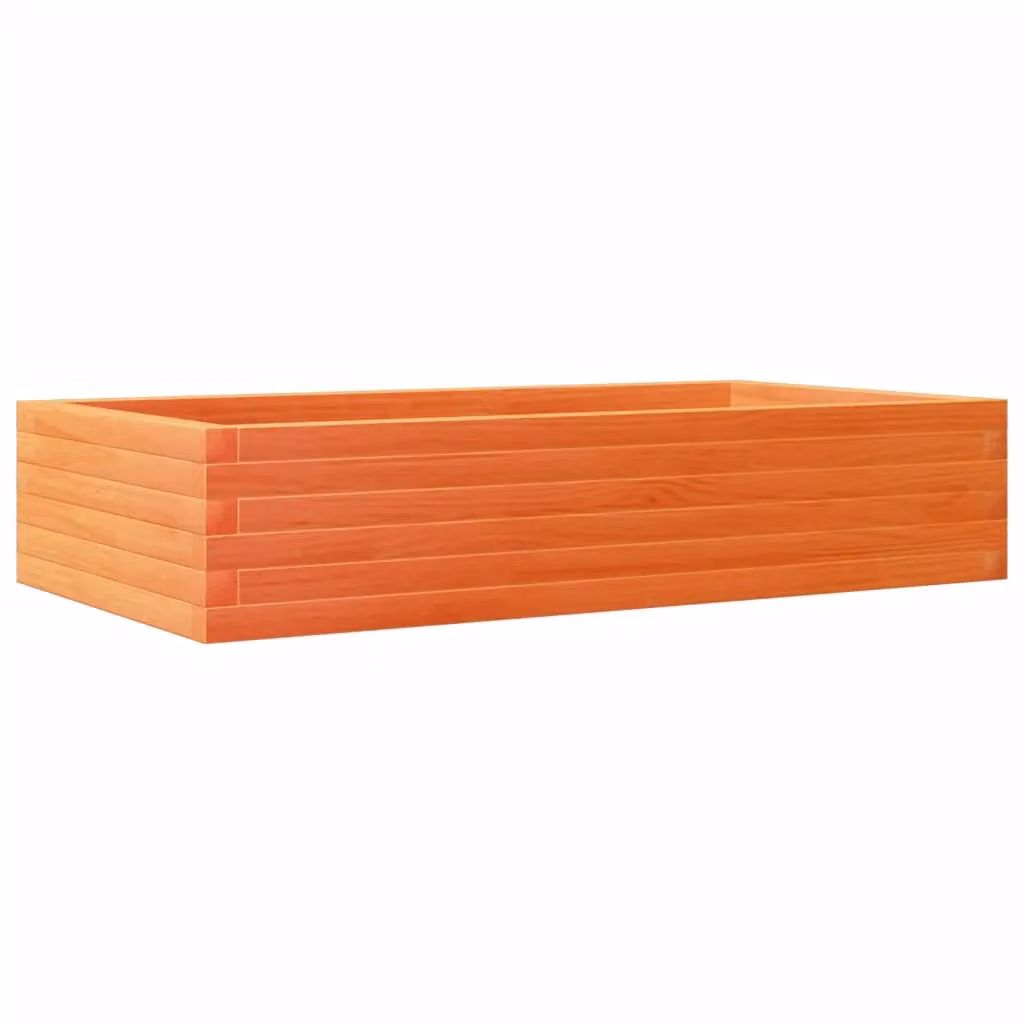 Berkfield Home Garden Planter in Brown Solid Wood Pine, W/D/H: 110 x 60 x 23 cm – 2