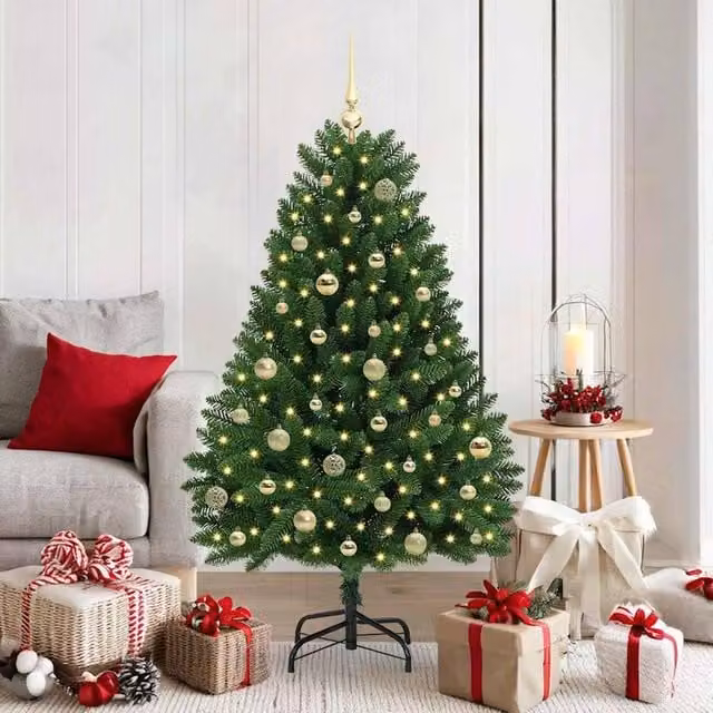 Berkfield Home Artificial Green Christmas Tree with Stand, Height: 150 cm – 1