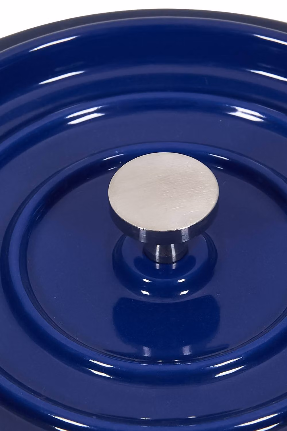 Garden Sanctuary Enamelled Cast Iron Dutch Oven Casserole Pot with Glass Lid, Blue – 5