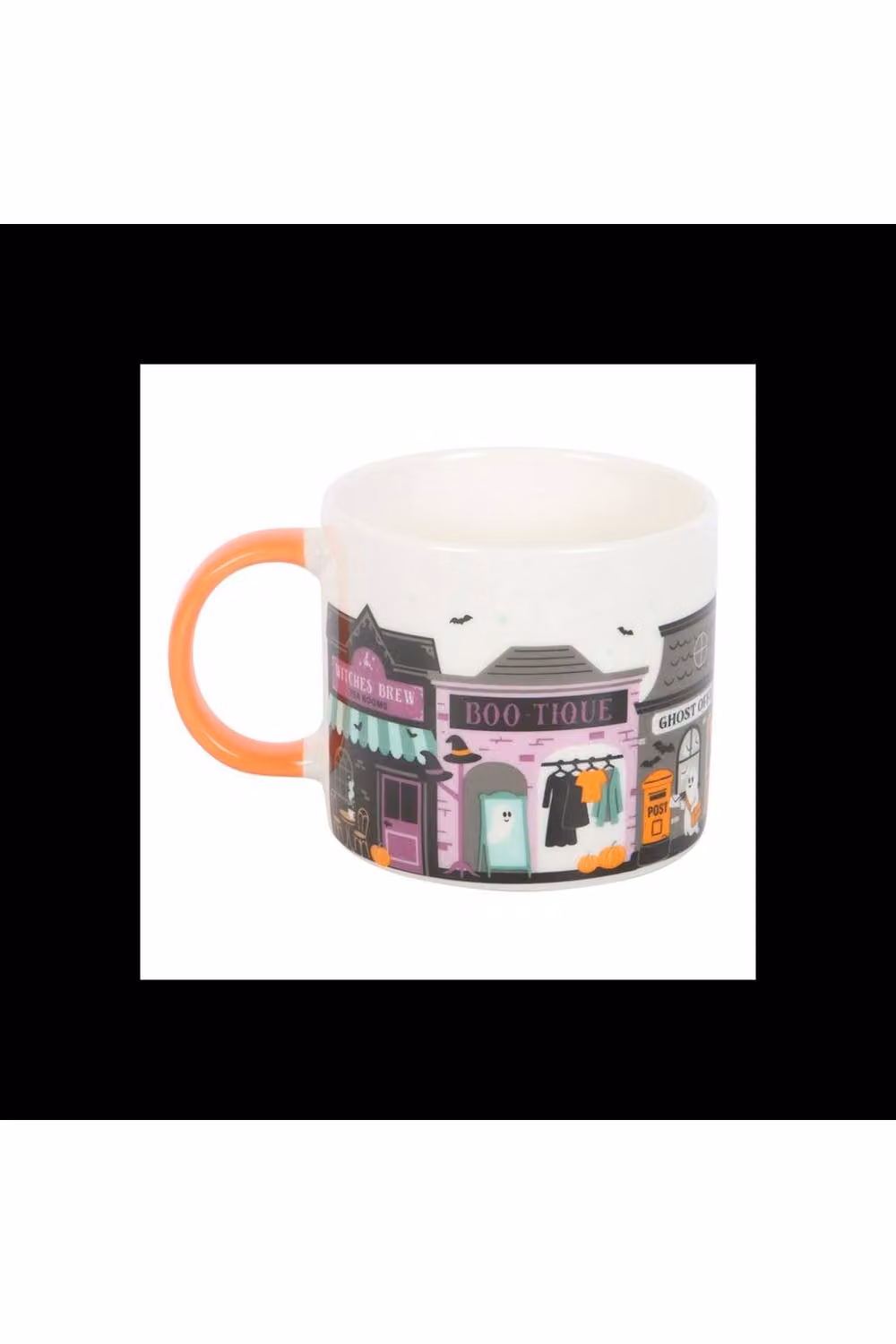 KDMD Spooky Street Halloween Ceramic Mug, Multicolour, 350ml – 2