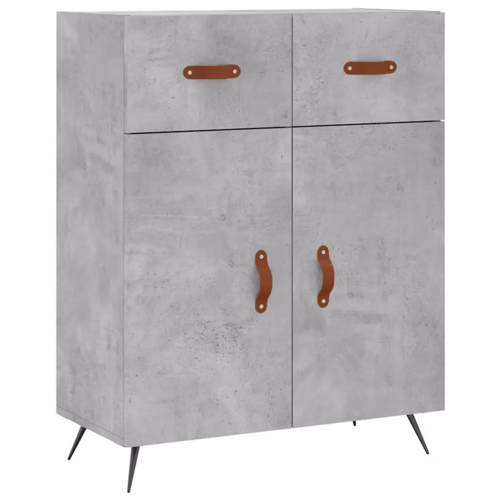 Berkfield Home Modern Sideboard in Grey, W/D/H: 69.5 x 34 x 90 cm – 2
