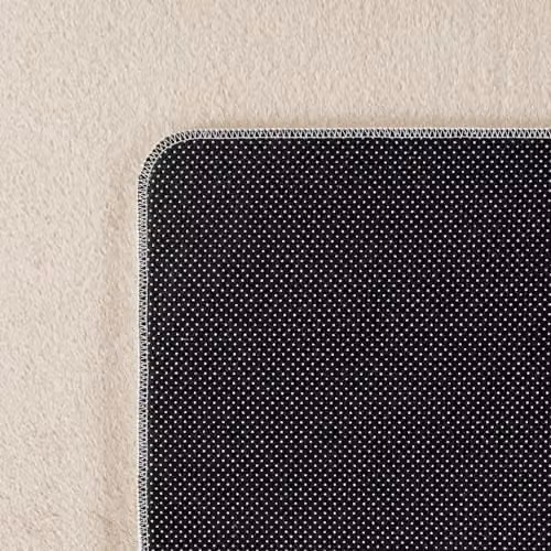 Desire Rugs Washable Non-Slip Modern Rectangular Area Rug, Beige/White, W: 120 cm, D: 80 cm – 4