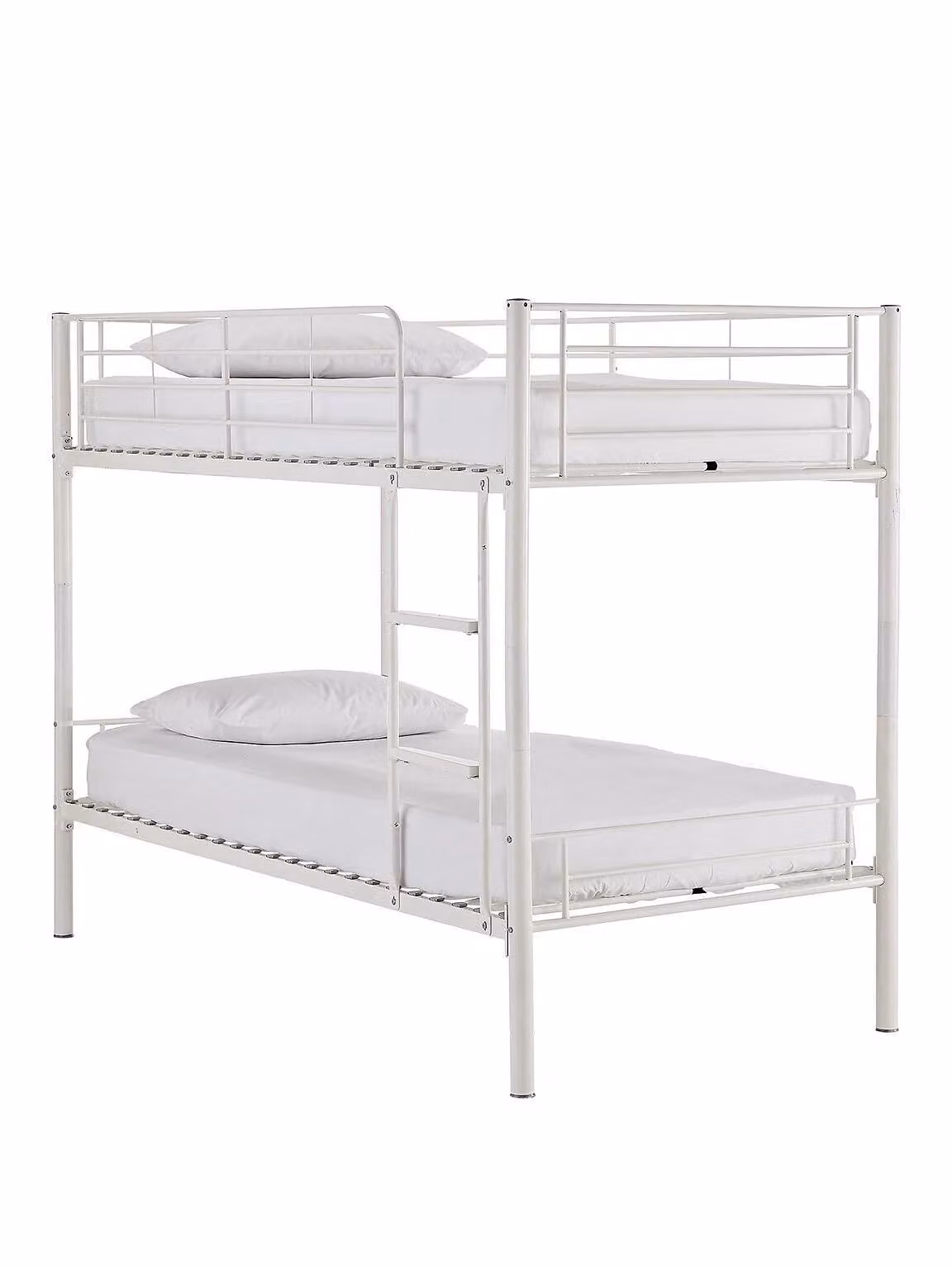 Domino Metal Bunk Bed Frame in White