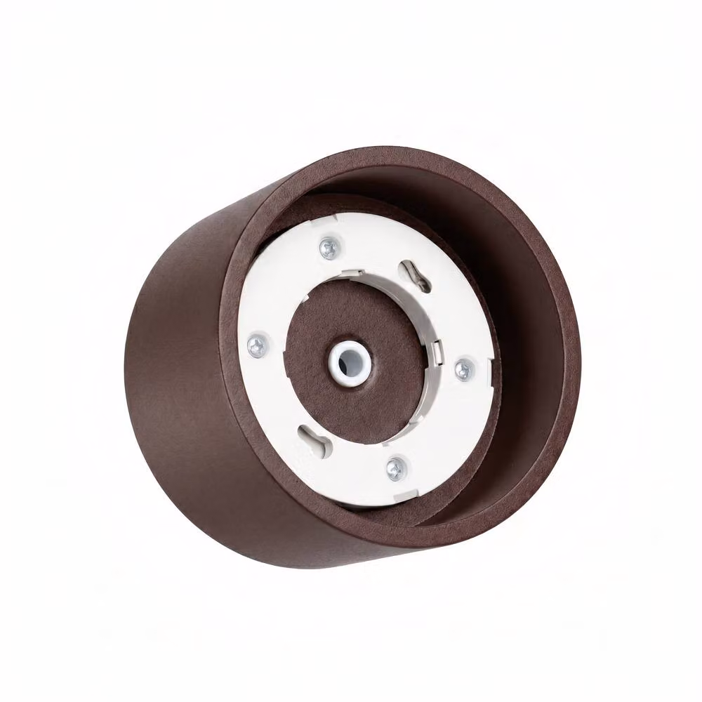 Sollux Lighting minimalist round ceiling lamp in brown, W/D/H: 6 x 10 x 10 cm – 5