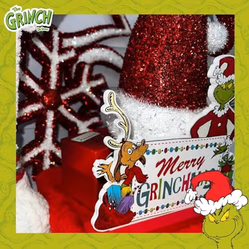 VFM e-Store Grinch 3D Christmas Decoration Figure, Green and Multicolour, W/H: 22 x 21 cm – 5