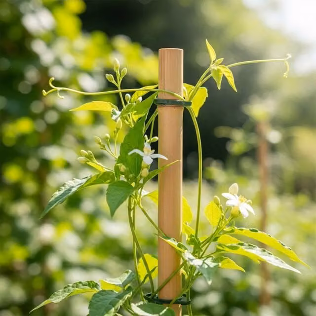 Primrose Extra Strong Bamboo Cane Garden Plant Support Pole, Beige