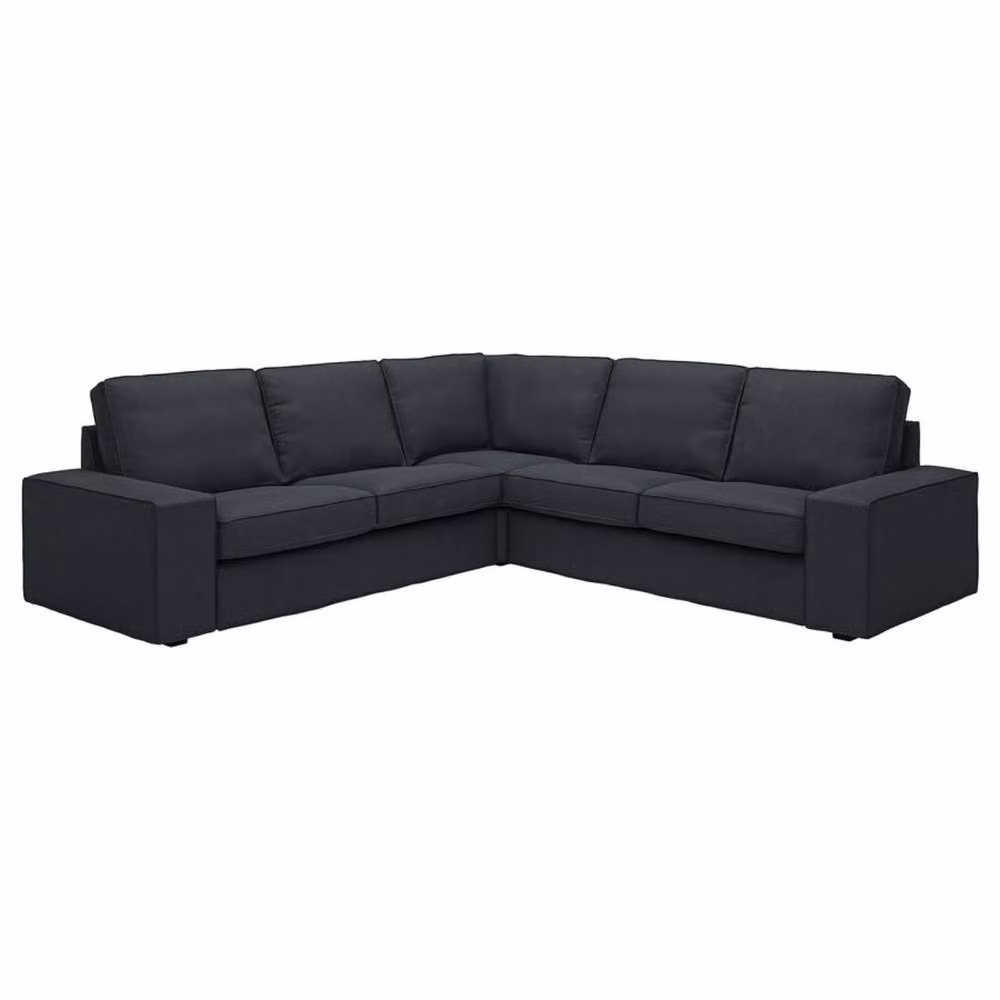 Snug Furniture Birmingham Ltd Alaska Large L-Shape Corner Sofa in Black – 2