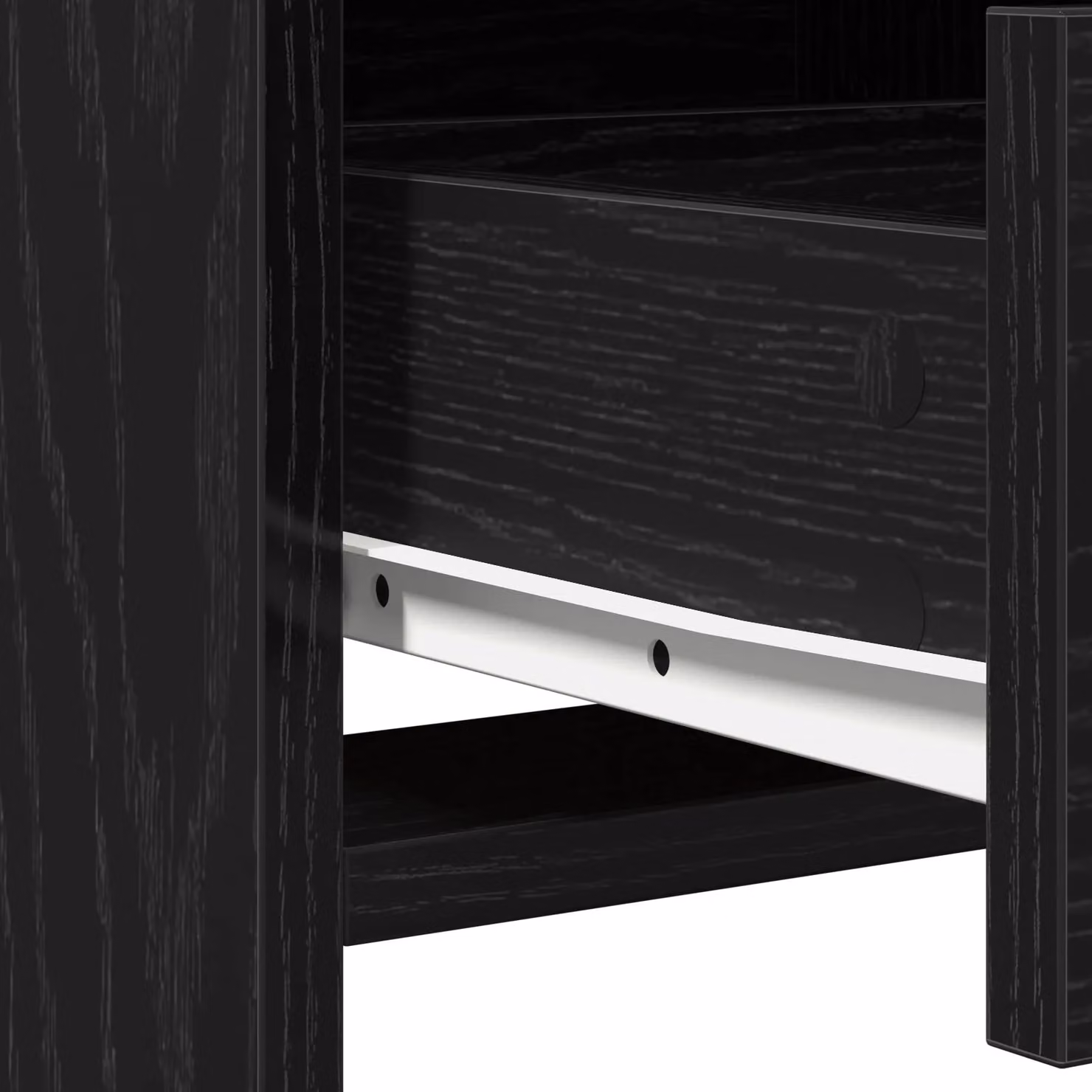Berkfield Home Hollywood LED Dressing Table in Black Oak, W/D/H: 50 x 41 x 135 cm – 4