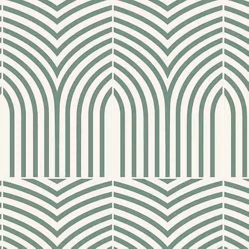 Bushboard Alloy Arches Moss Green Aluminium Kitchen Splashback Panel, W: 300 cm, H: 75 cm, D: 0.4 cm