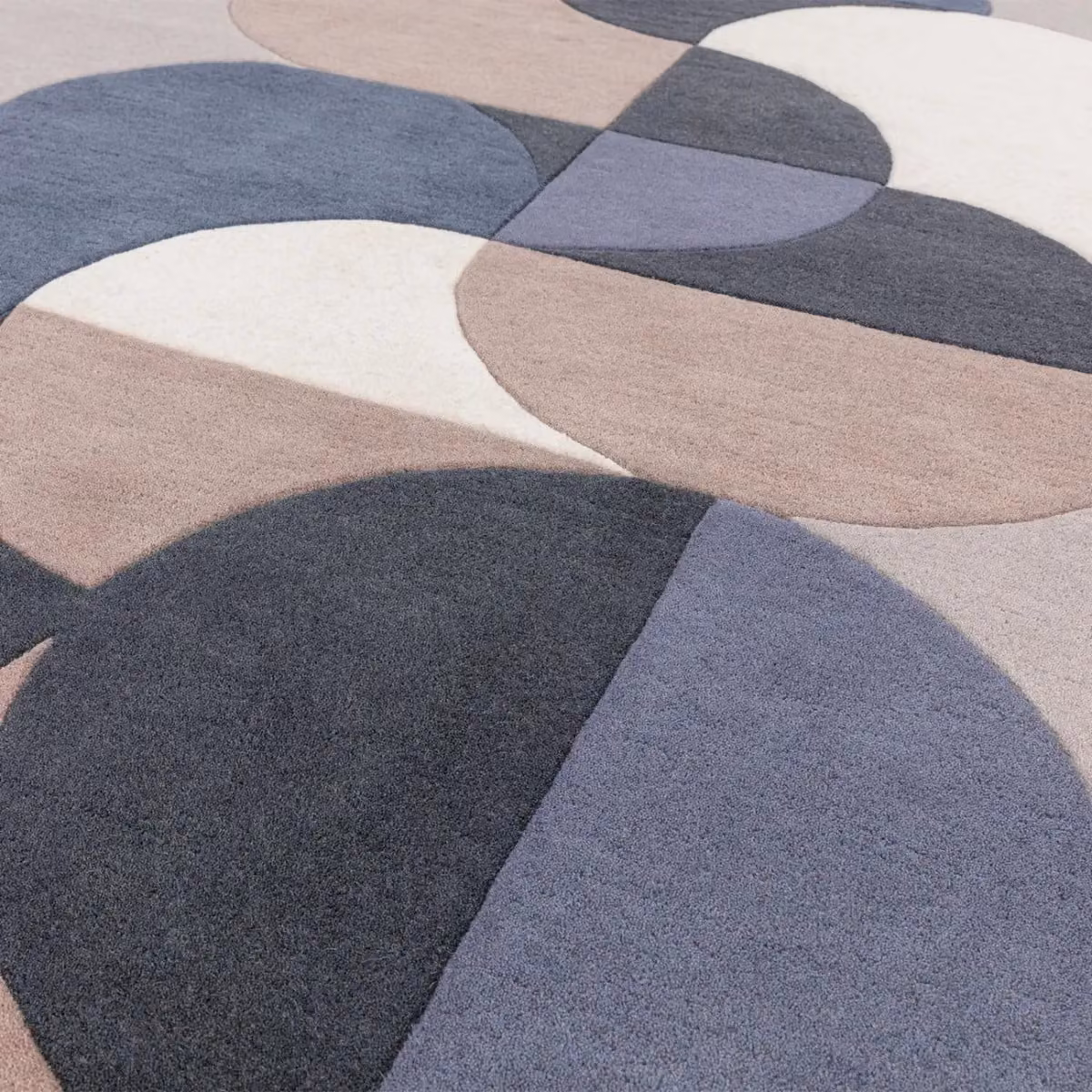 The Rug Shop UK Grey and Multicolour Modern Geometric Abstract Handmade Area Rug, W: 160 cm, L: 230 cm – 2