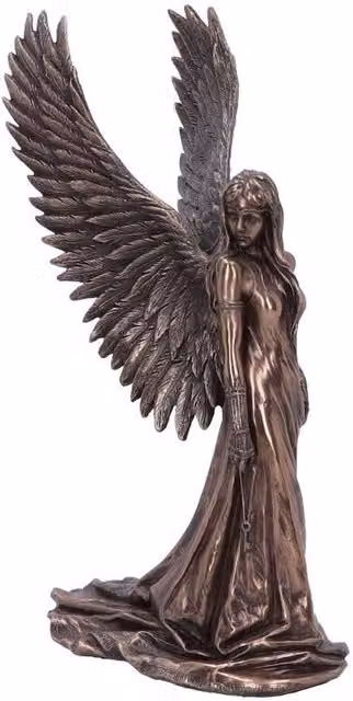 Nemesis Now Spirit Guide Angel Bronze Figurine, Brown, Height: 24 cm