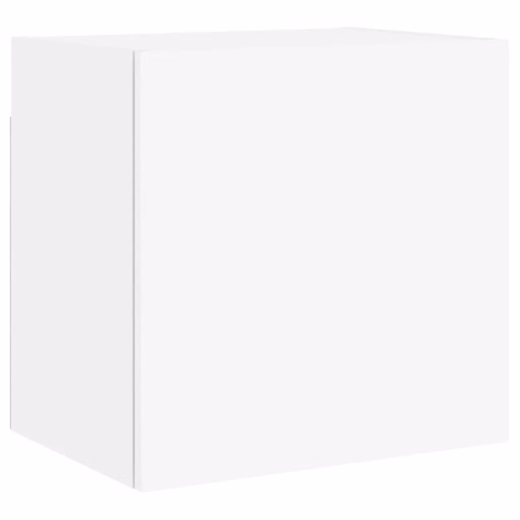 Berkfield Home White Wall Mounted TV Cabinet with Hinged Doors and Internal Shelves, W/D/H: 40.5 x 30 x 40 cm – 2
