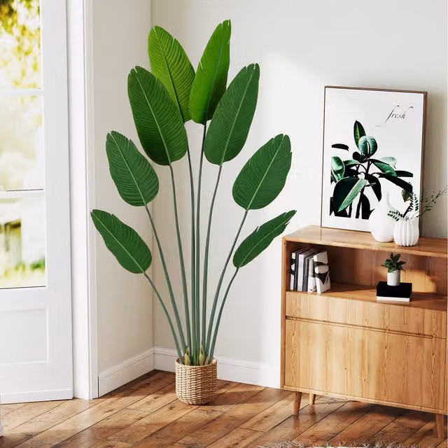 Costway Artificial Banana Leaf Tree, Green, Height: 190 cm