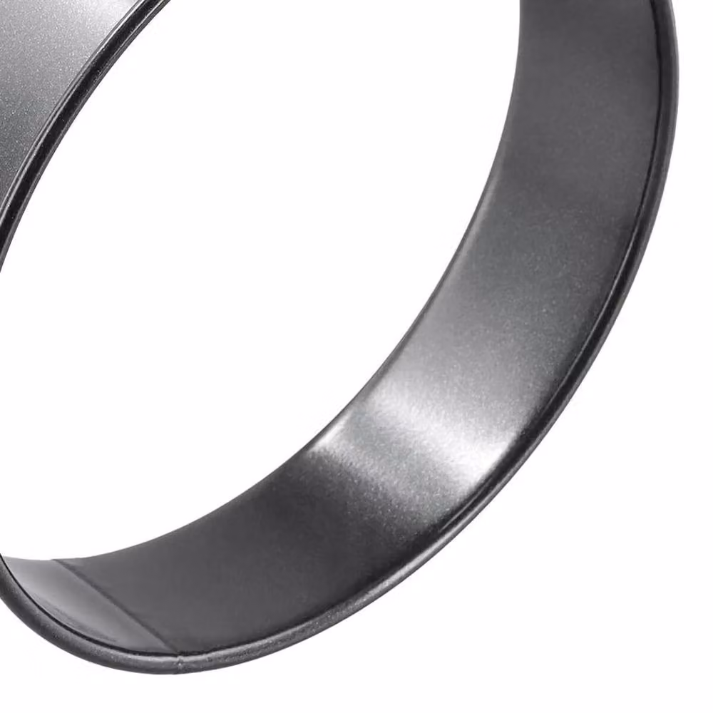 PAWNORA 8 Pack Black Stainless Steel Round Muffin and Crumpet Rings – 2