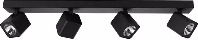 Netlighting Aveiro Modern LED Ceiling Spotlight Bar in Black, 4000K – 3