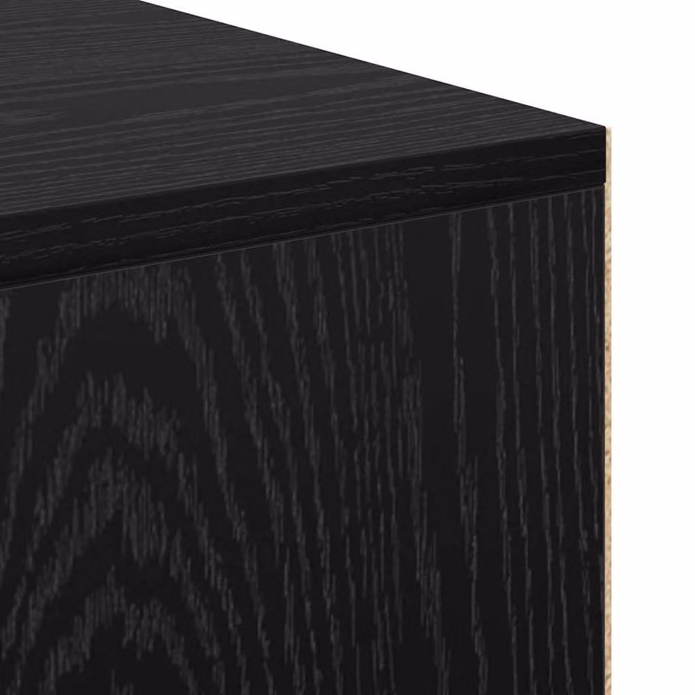 Berkfield Home Compact Writing Desk in Black Oak Engineered Wood – 6