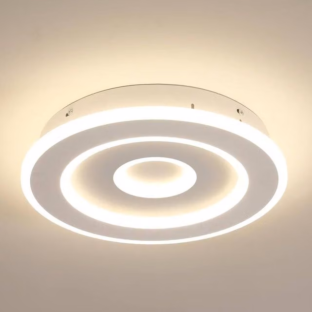 COMELY Modern Round LED Ceiling Light, 28W, 4500K, White
