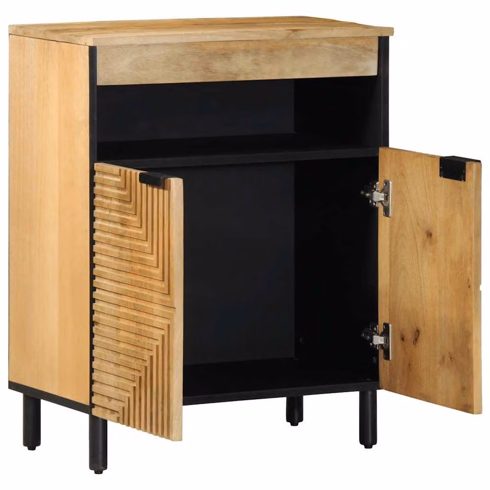 Berkfield Home Brown Mango Wood Sideboard, W/D/H: 60 x 33 x 75 cm – 2