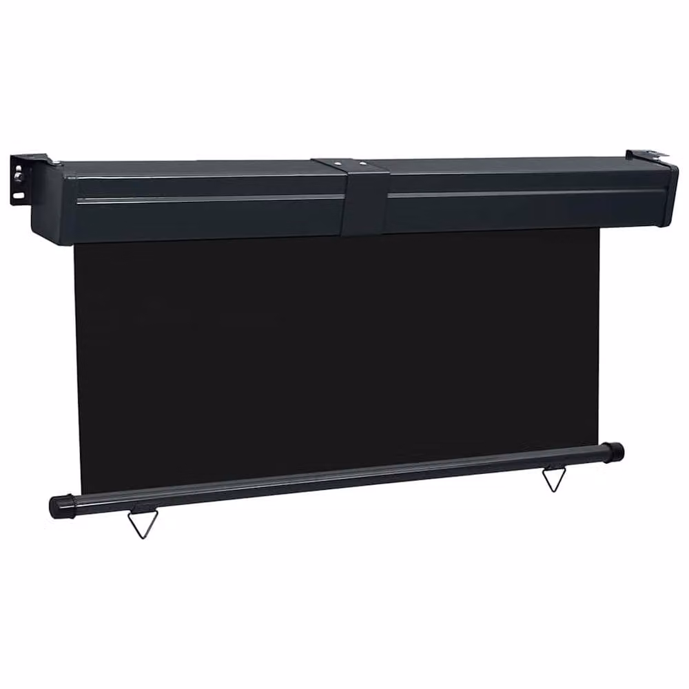 Berkfield Home Black Balcony Side Awning with Manual Pull, W/H: 170 x 250 cm – 2
