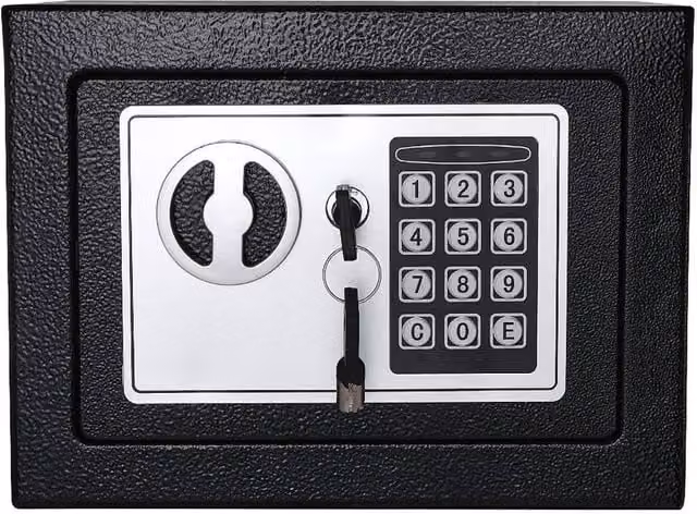FLAVORA Digital Electronic Security Safe Box in Black – 1