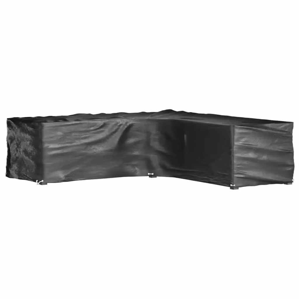 Berkfield Home L-Shaped Garden Furniture Covers, 2 Pack, Black, W/D/H: 285 x 285 x 70 cm – 2