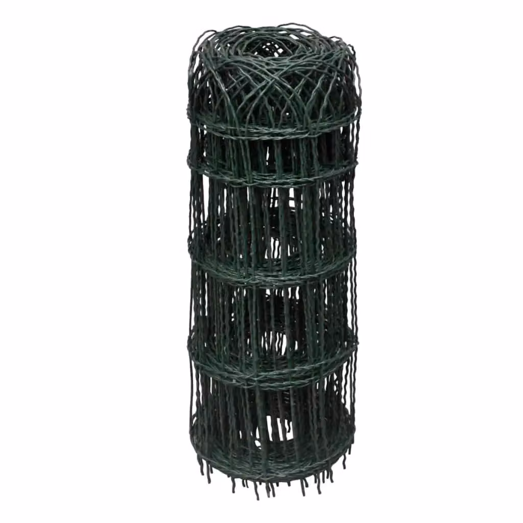 Berkfield Home Garden Green Powder-coated Iron Garden Border Fence, 10 x 0.65 m – 2