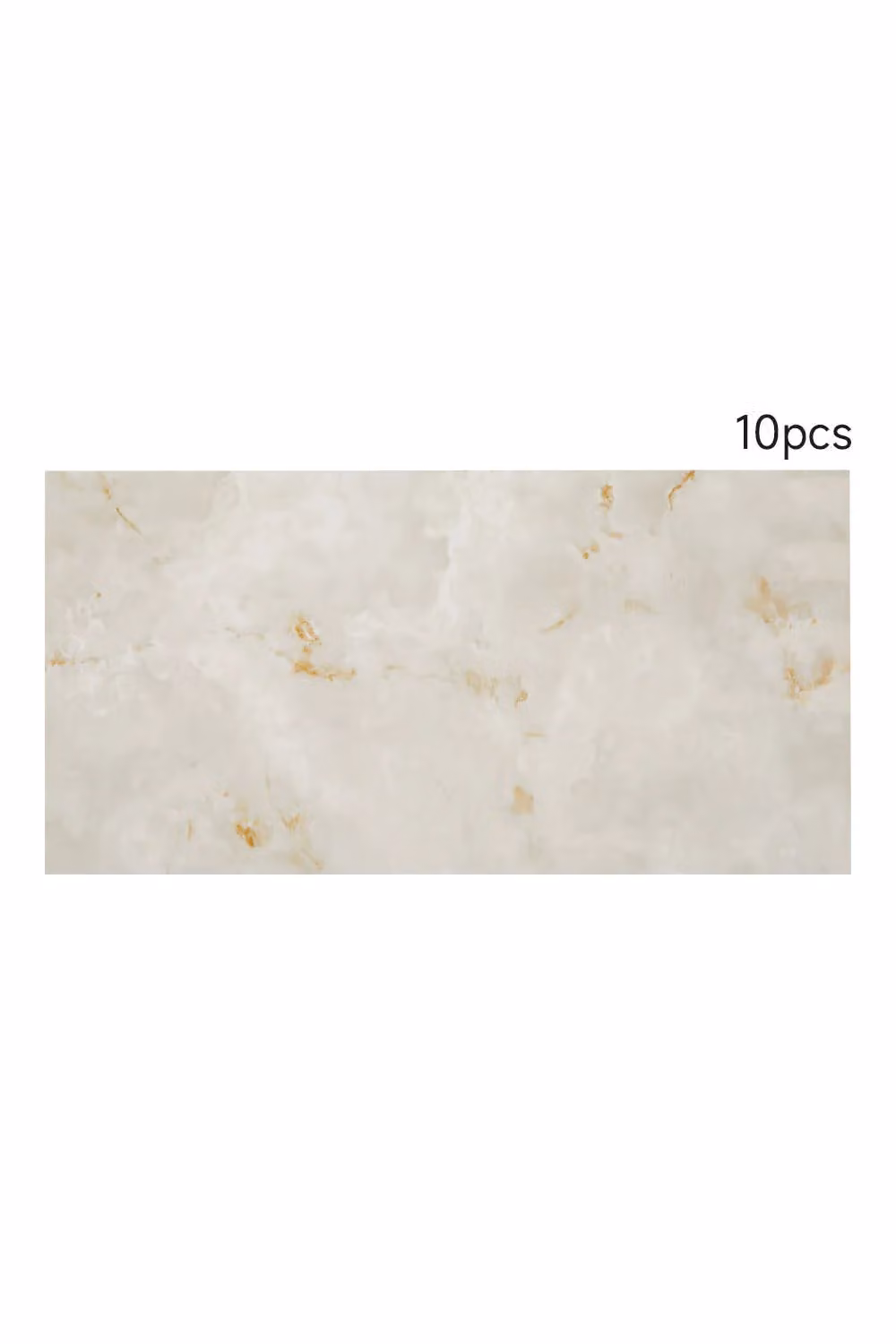 Living and Home 10pcs Ivory Marble Self-Adhesive Wall Stickers, Water and Oil Splash-proof and Antiflaming in Jade – 2
