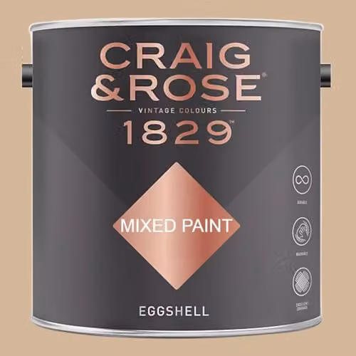 Craig & Rose 1829 Paint Stop Eggshell Paint in Regency Cream, 2.5 l
