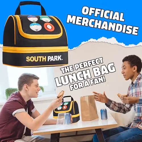 Get Trend South Park Insulated Dual Compartment Lunch Bag in Black – 3