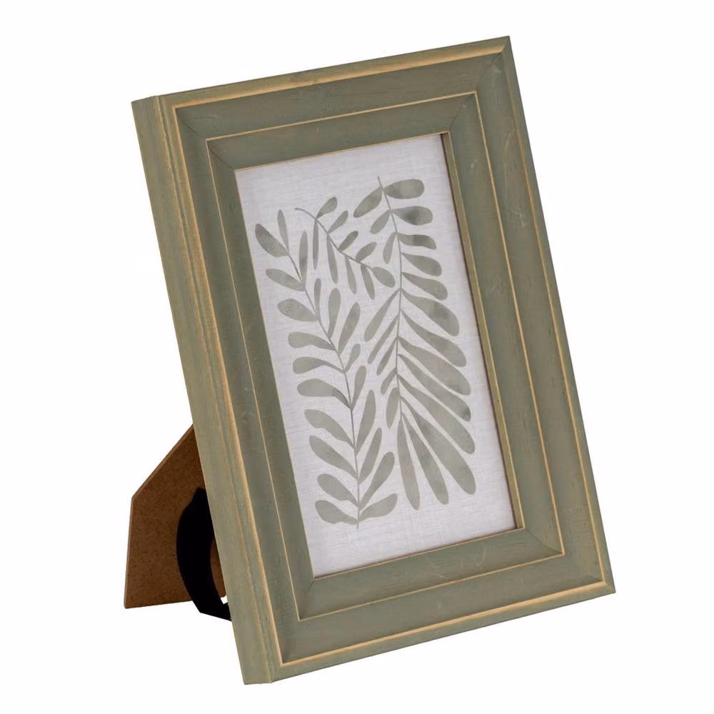 Lemon Pavilion Furniture and Decor Vilde Rectangular Wood Photo Frame, Green, 5x7 inch – 2
