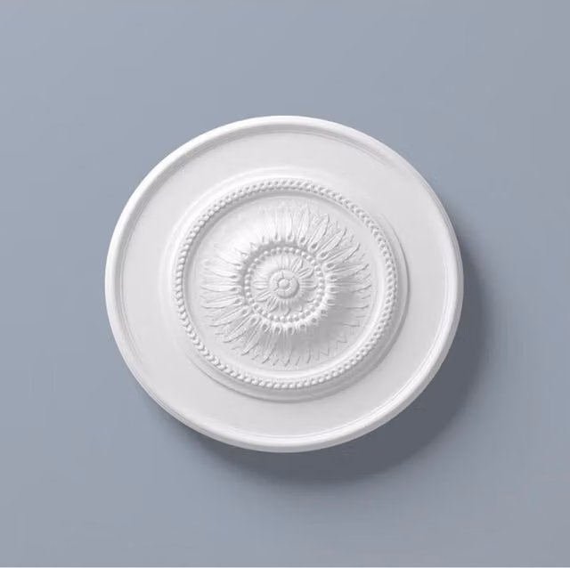NMC Modern Decorative Lightweight Ceiling Rose Canopy in White