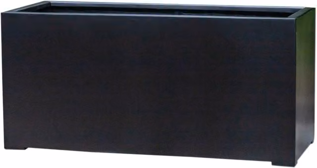 Primrose Fibrestone Trough Planter in Black