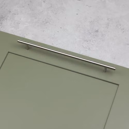 Handle & Home Brushed Silver Aluminium T-Bar Cabinet Handle, 256mm – 2