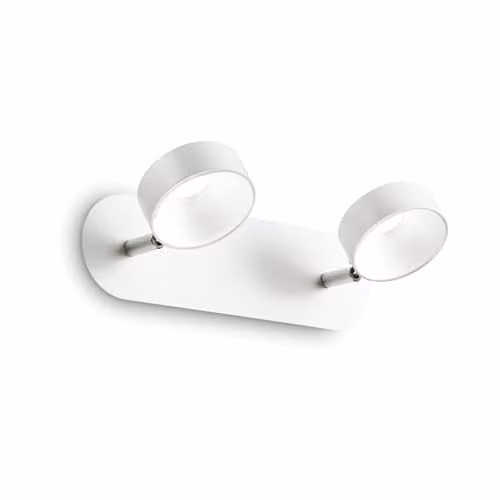 Netlighting Oby LED 2 Light Wall Light in White