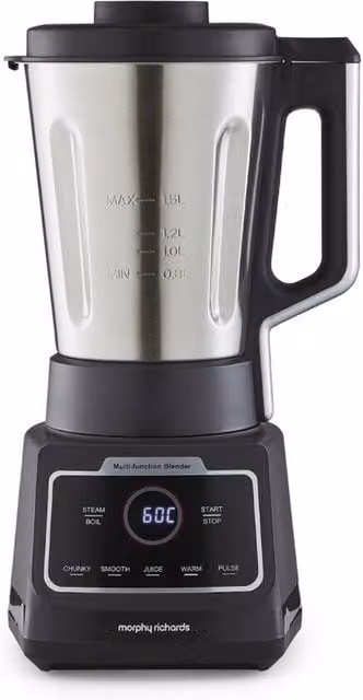 Morphy Richards MixFlex 6-in-1 Multifunction Blender, 1.5 l, Black and Silver