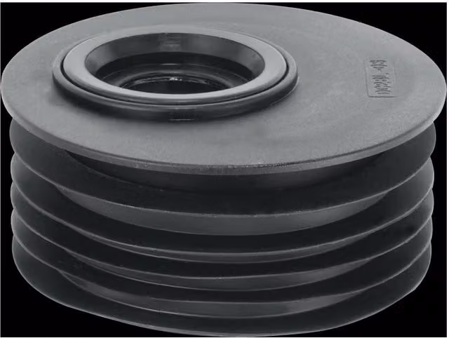 McAlpine Black Plastic Offset Drain Reducer Connector 110mm
