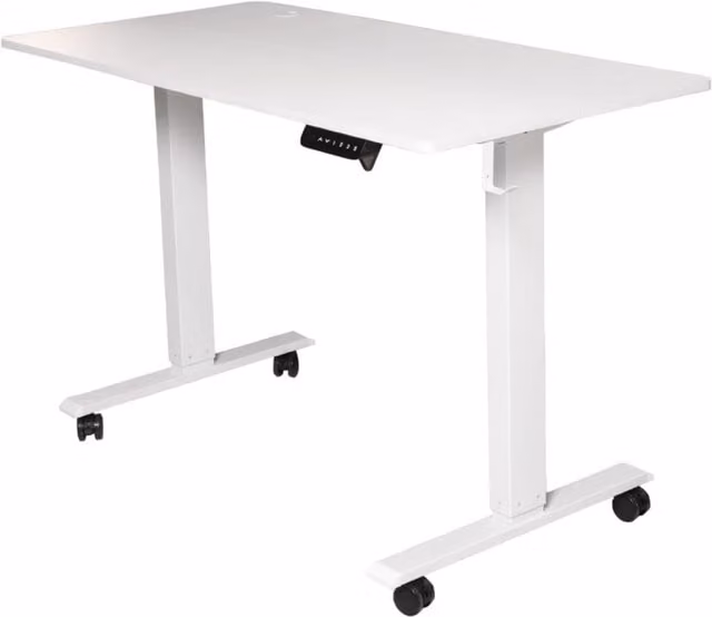 Alivio Height Adjustable Electric Desk in White