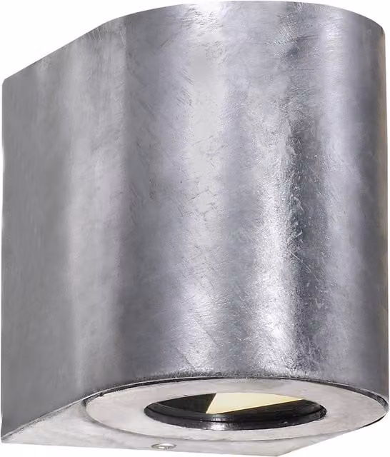 Nordlux Canto LED Outdoor Wall Light in Silver Galvanised Steel, IP44 Up and Down Lighting – 1