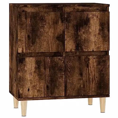 vidaXL Scandinavian Sideboard in Smoked Oak, Brown, W/D/H: 60 x 35 x 70 cm