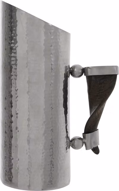 Orsina Mixology Haven Horn Handle Pitcher in Silver Stainless Steel