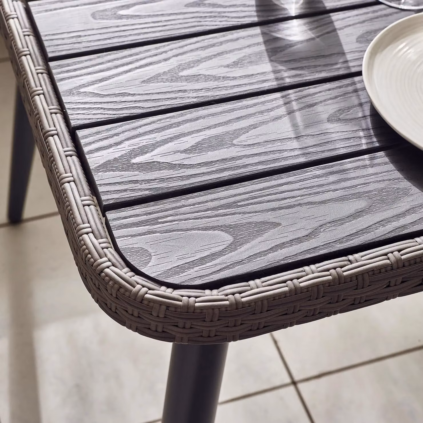 FurnitureboxUK 9 Seater Industrial Rattan and Metal Garden Sofa Set in Grey, Black and Beige – 3