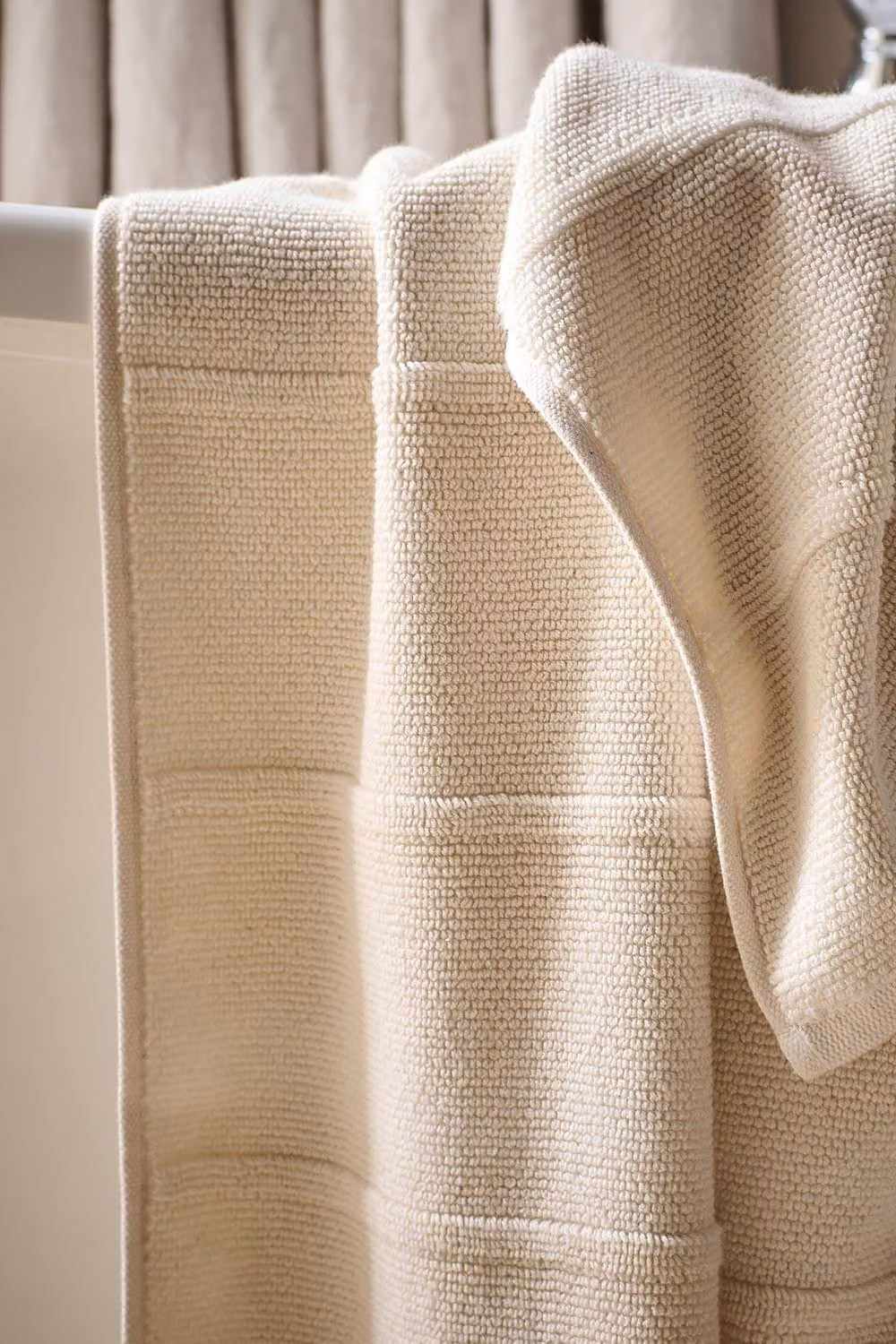 Christy Highgate Ribbed Turkish Cotton Textured Towels in Ecru – 3