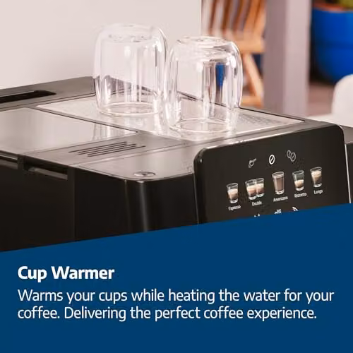 Beko CaffeExperto Automatic Bean to Cup Espresso Machine in Black with Touch Display, Steam Wand and Cup Warmer, W: 40.5 cm, D: 27.5 cm, H: 27.5 cm – 6