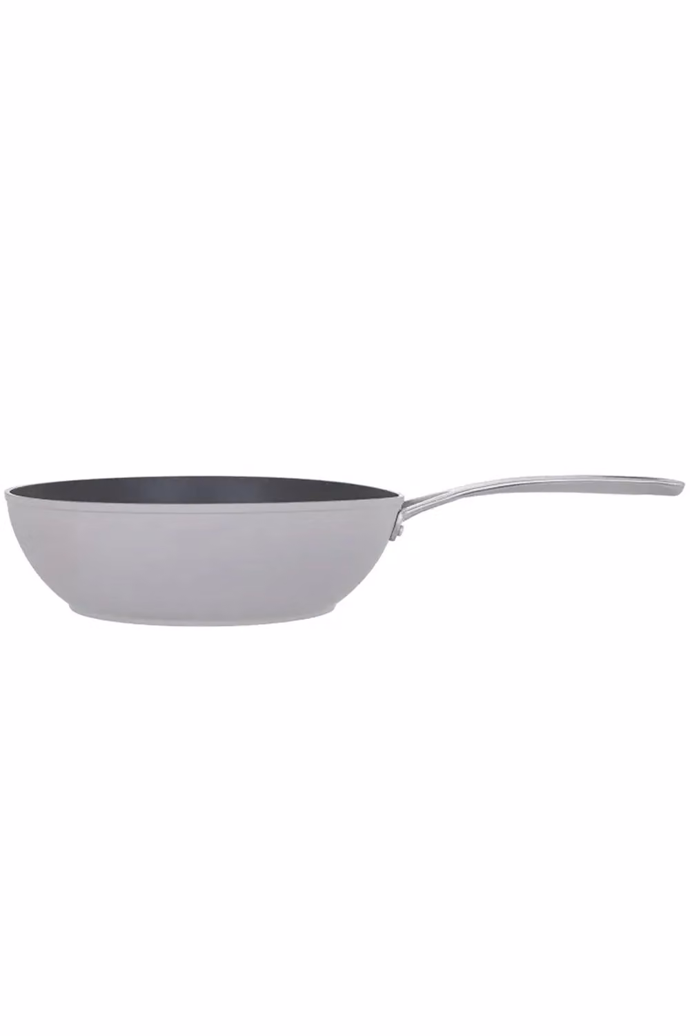 Laura Ashley Forged Aluminium Non-stick Wok, 30 cm, Dark Dove Grey – 3