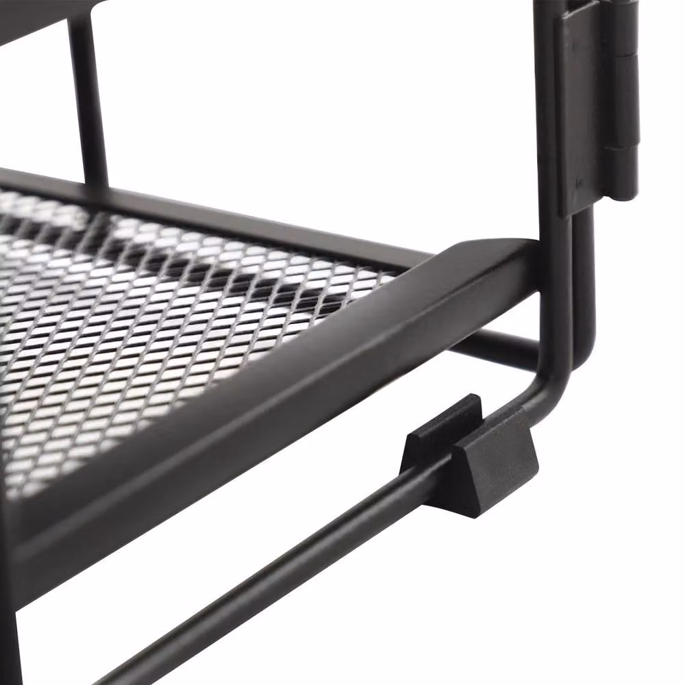VOGREX 5-Tier Mesh Metal Desktop Office Organizer and Pen Storage in Black – 4