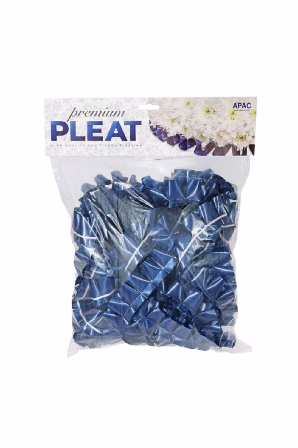 KDMD Premium Navy Blue Pleat Ribbon, Width: 5 cm, Length: 30 m – 2