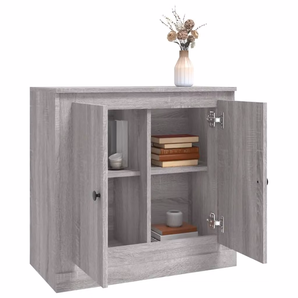 Berkfield Home Sonoma Grey Sideboard in Engineered Wood W/D/H: 70 x 35.5 x 67.5 cm – 2