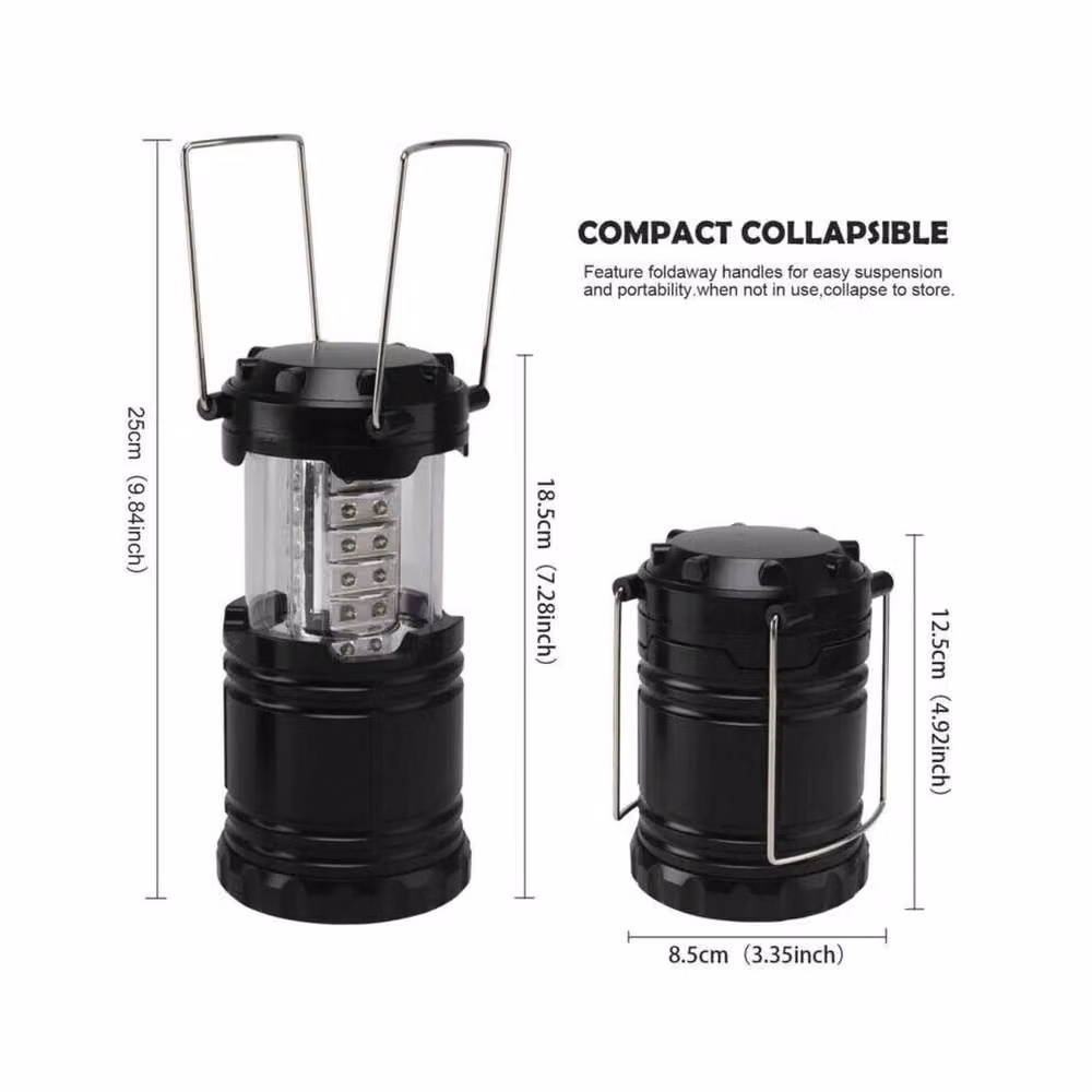 SPETLEK Black LED Camping Lantern with Height Adjustment and Omnidirectional Lighting – 2